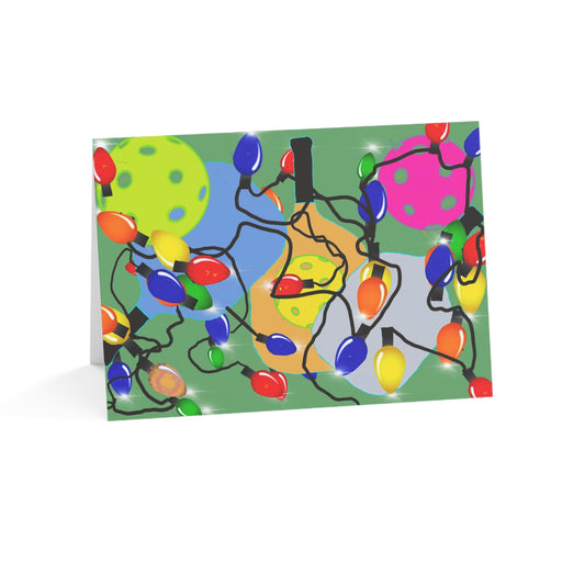 'Pickle Lights' – Pickleball Greeting Cards – 1/30/50 Pack – Artist-Made by Stephen Douglas