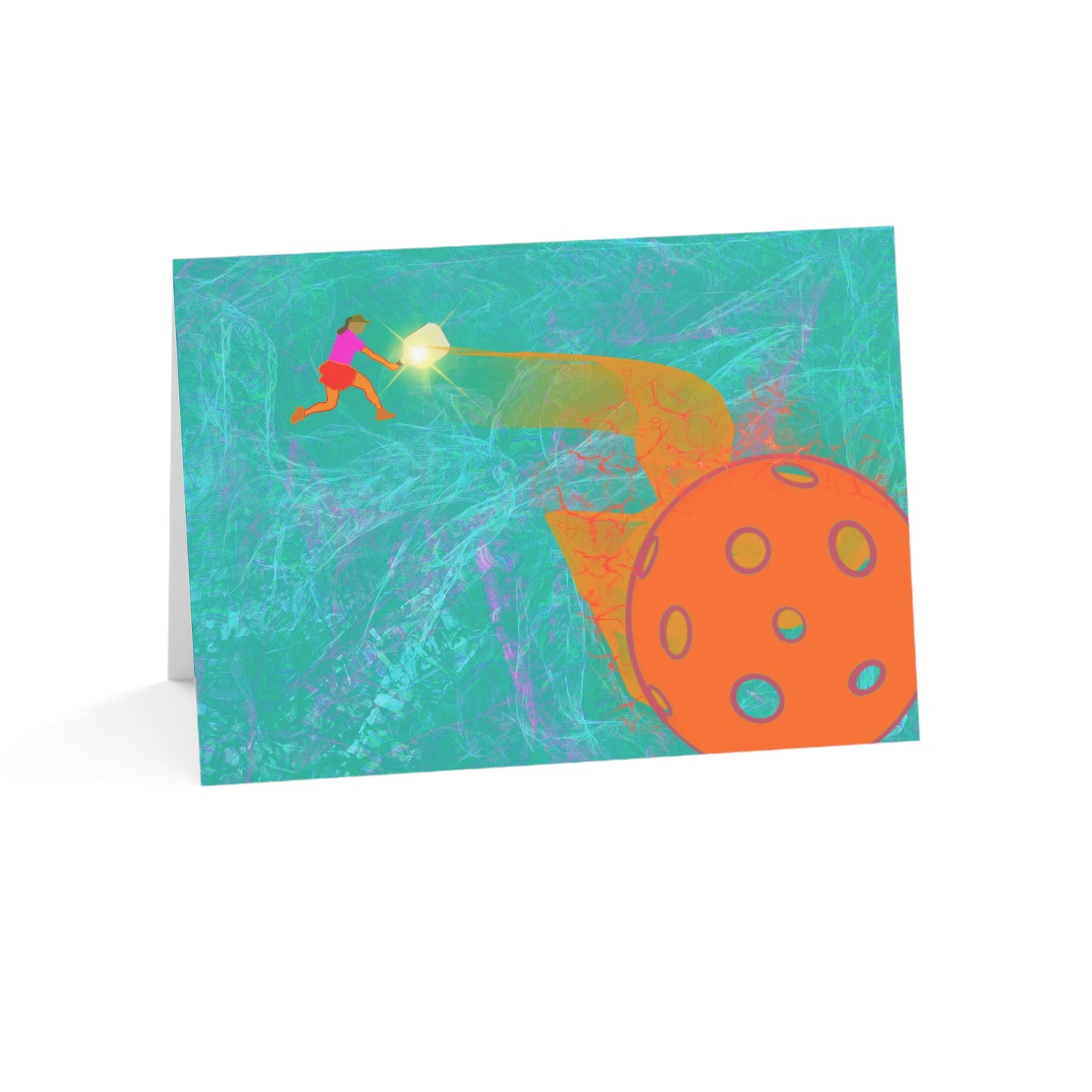 'Smash' – Pickleball Greeting Cards – 1/30/50 Pack – Artist-Made by Stephen Douglas