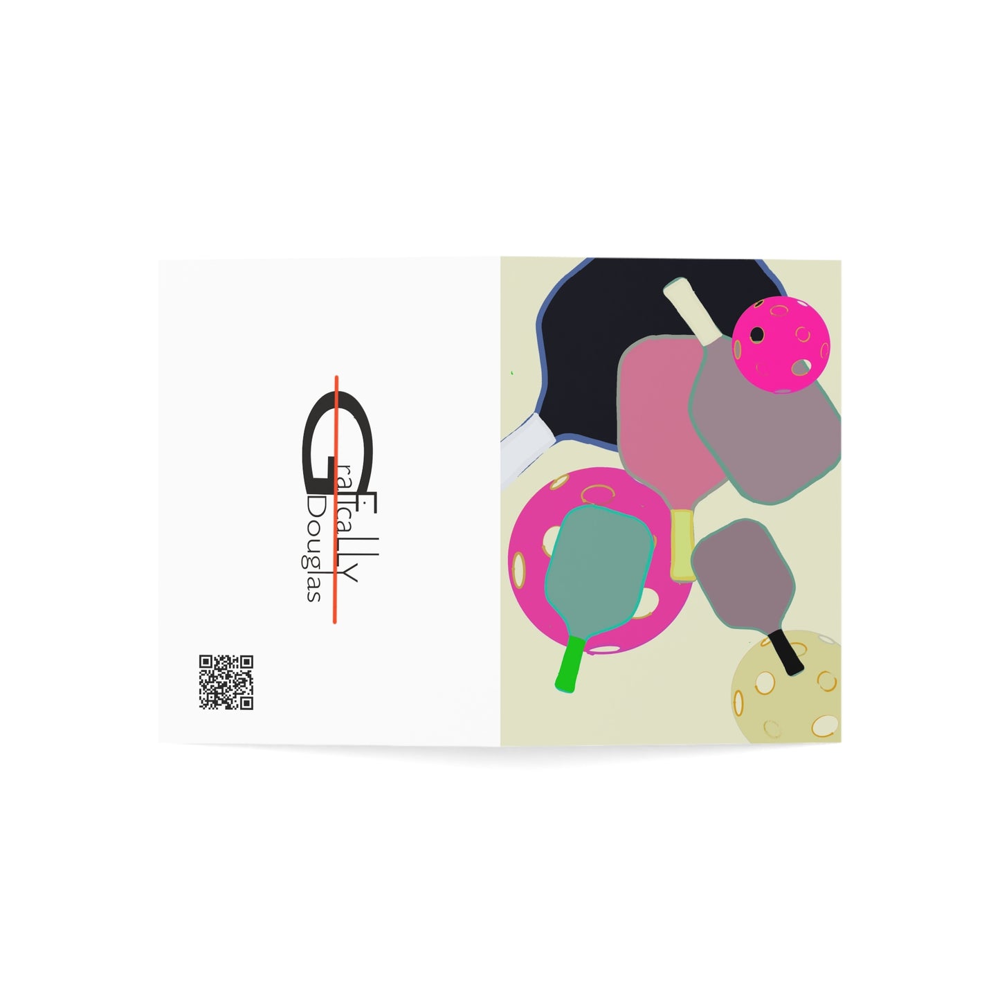'Paddles Up' – Pickleball Greeting Cards – 1/30/50 Pack – Artist-Made by Stephen Douglas