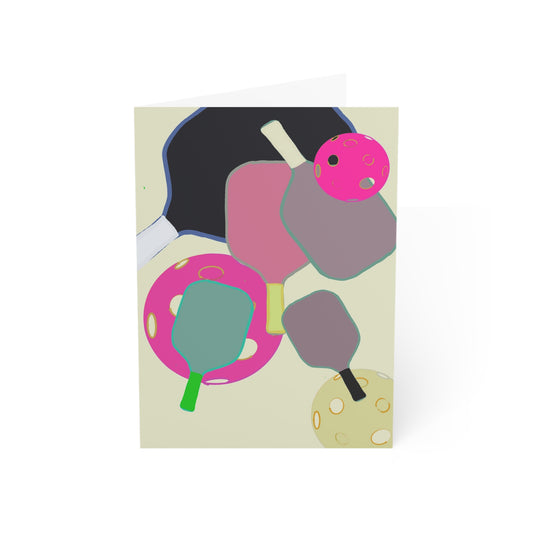 'Paddles Up' – Pickleball Greeting Cards – 1/30/50 Pack – Artist-Made by Stephen Douglas